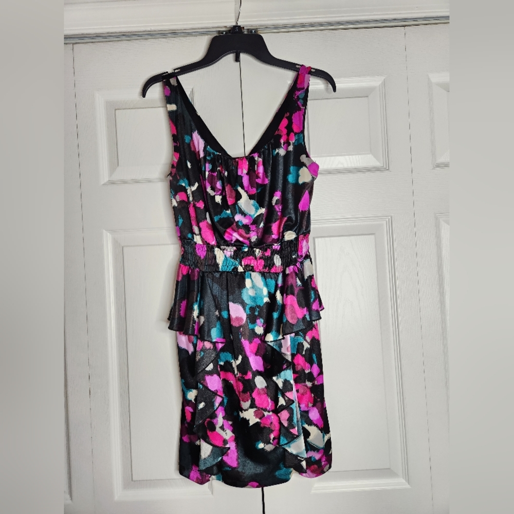 Cute & Fun multicolor peplum dress